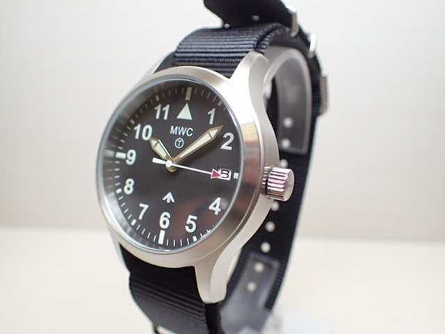 【あすつく】 MWC ミリタリー ウォッチ カンパニー 38mm メンズ 腕時計 MKIII (100M) Automatic Ltd Edition UK Ministry of Defiance reference mkiii100mssの画像