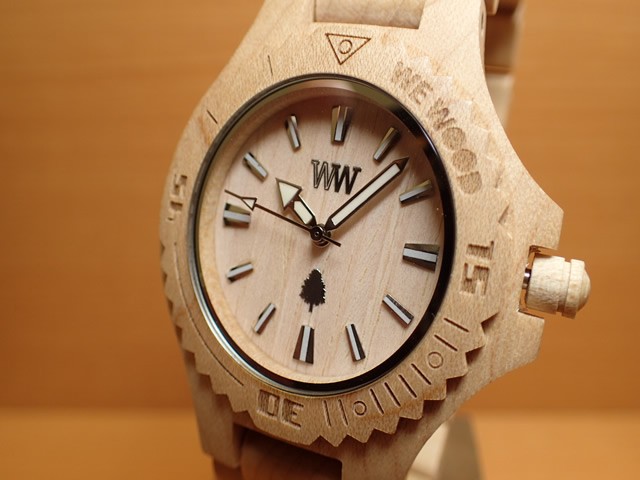 ウィーウッド WEWOOD 腕時計 ウッド/木製 DATE BEIGE 9818025