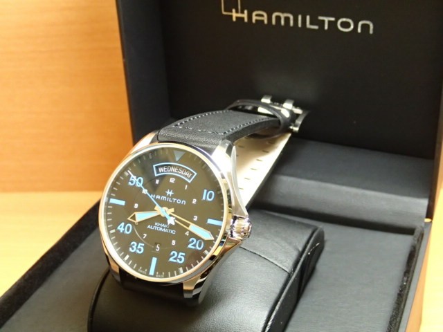 HAMILTON パイロット Day Date Pilot メンズ Auto カーキ オート ...