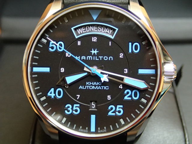 HAMILTON パイロット Day Date Pilot メンズ Auto カーキ オート ...