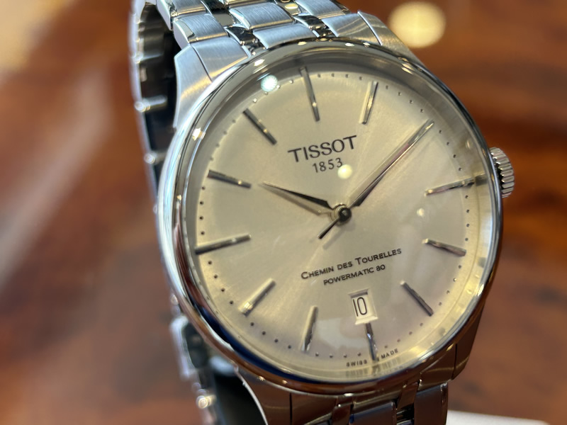 ティソ 腕時計 TISSOT シュマン・デ・トゥレル パワーマティック80 39mm シルバー文字盤 ブレスレット T1398071103100｜yuubido-oyabu｜04