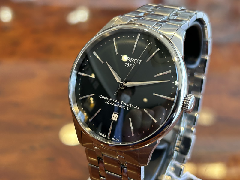 TISSOT 腕時計 シュマン・デ・トゥレル パワーマティック80 42mm