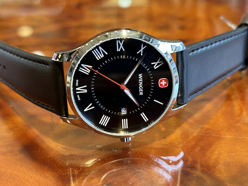 【あすつく】 ウェンガー WENGER 腕時計 CITY CLASSIC シティクラシック 42mm ブラック文字盤 01.1441.138 クォーツ  国内正規品