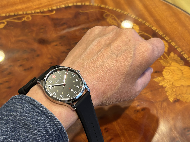 ウェンガー 腕時計 WENGER CITY SPORT シティスポーツ 42mm ブラック 