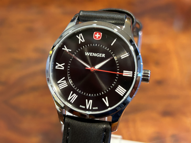 【あすつく】 ウェンガー 腕時計 WENGER CITY CLASSIC シティクラシック レディース 34mm ブラック文字盤 01.1421.123 クォーツ 国内正規品｜yuubido-oyabu｜02