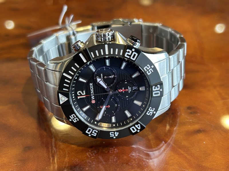 あすつく】 ウェンガー 腕時計 WENGER Seaforce Chrono シーフォース クロノグラフ 43mm ブラック文字盤  01.0643.117 クォーツ 国内正規品 : 010643117 : 優美堂 - 通販 - Yahoo!ショッピング