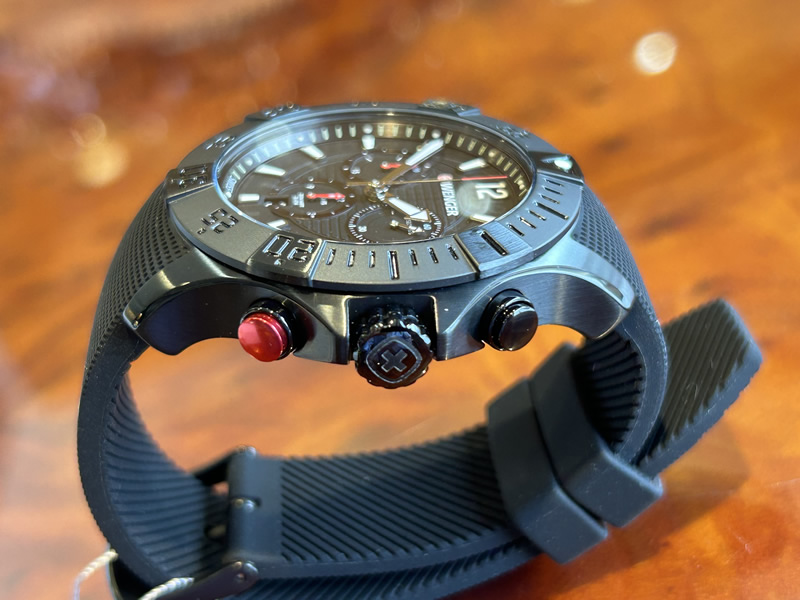 【あすつく】 ウェンガー 腕時計 WENGER Seaforce Chrono シーフォース クロノグラフ 43mm ブラック文字盤 01.0643.120 クォーツ 国内正規品｜yuubido-oyabu｜09