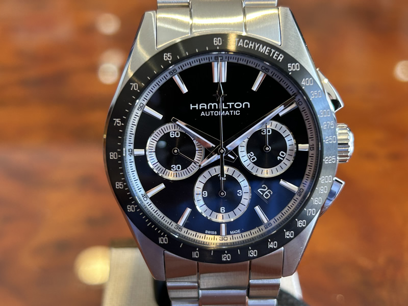 ハミルトン 腕時計 HAMILTON ジャズマスター パフォーマー クロノグラフ 自動巻き 42mm メタルブレス H36606130 送料無料｜yuubido-oyabu｜02