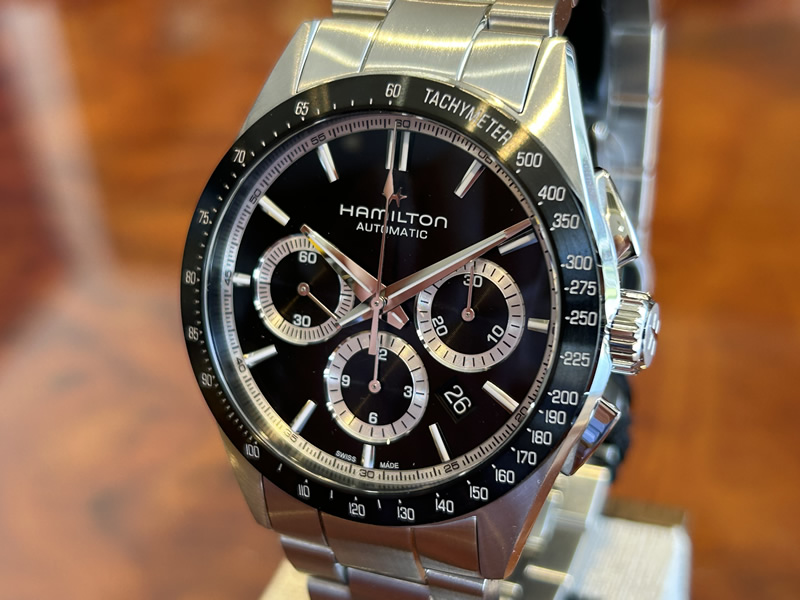 ハミルトン 腕時計 HAMILTON ジャズマスター パフォーマー クロノグラフ 自動巻き 42mm メタルブレス H36606130 送料無料｜yuubido-oyabu｜03