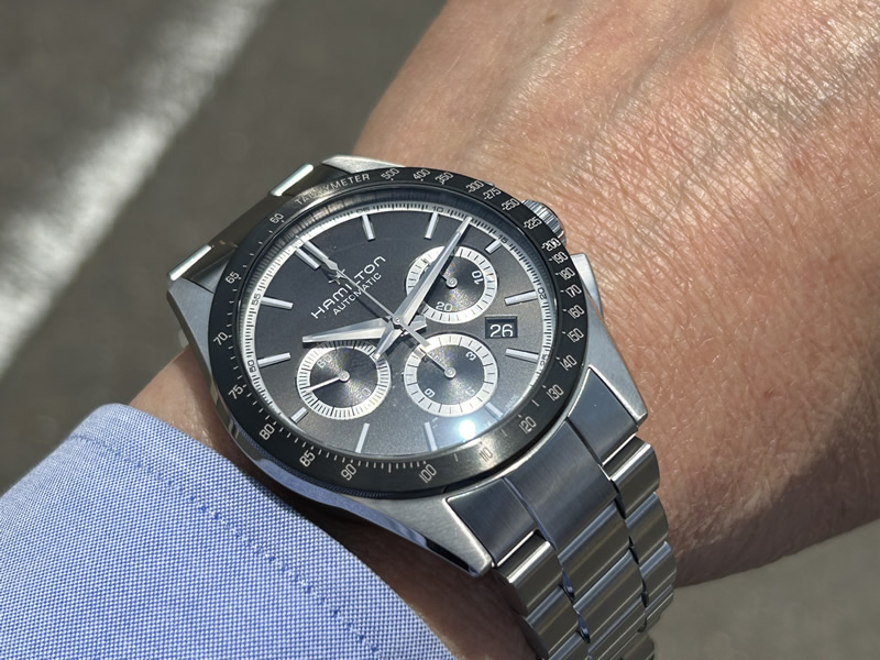 ハミルトン 腕時計 HAMILTON ジャズマスター パフォーマー クロノグラフ 自動巻き 42mm メタルブレス H36606130 送料無料｜yuubido-oyabu｜16