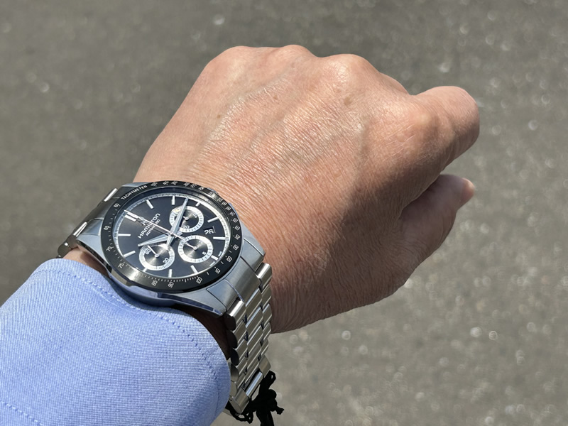 ハミルトン 腕時計 HAMILTON ジャズマスター パフォーマー クロノグラフ 自動巻き 42mm メタルブレス H36606130 送料無料｜yuubido-oyabu｜17