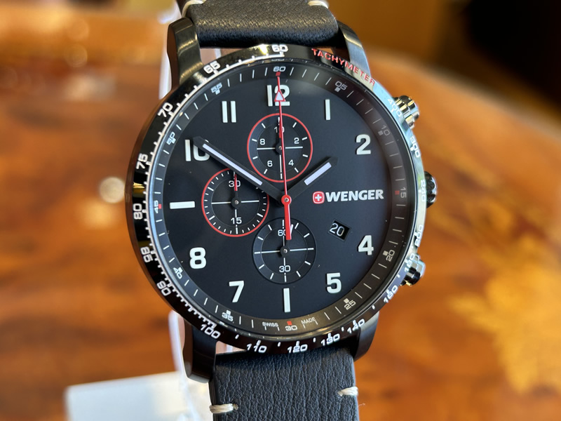 ウェンガー WENGER 腕時計 Attitude アティチュード クロノグラフ 44mm