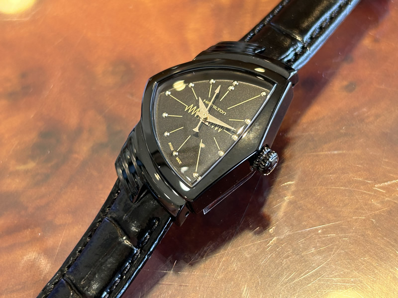 ハミルトン 腕時計 HAMILTON ブラック＆ゴールド コレクション 
