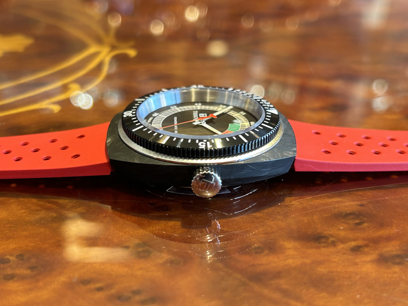ティソ 腕時計 TISSOT シデラル マーブル調 フォージドカーボンケース T145.407.97.057.02の画像