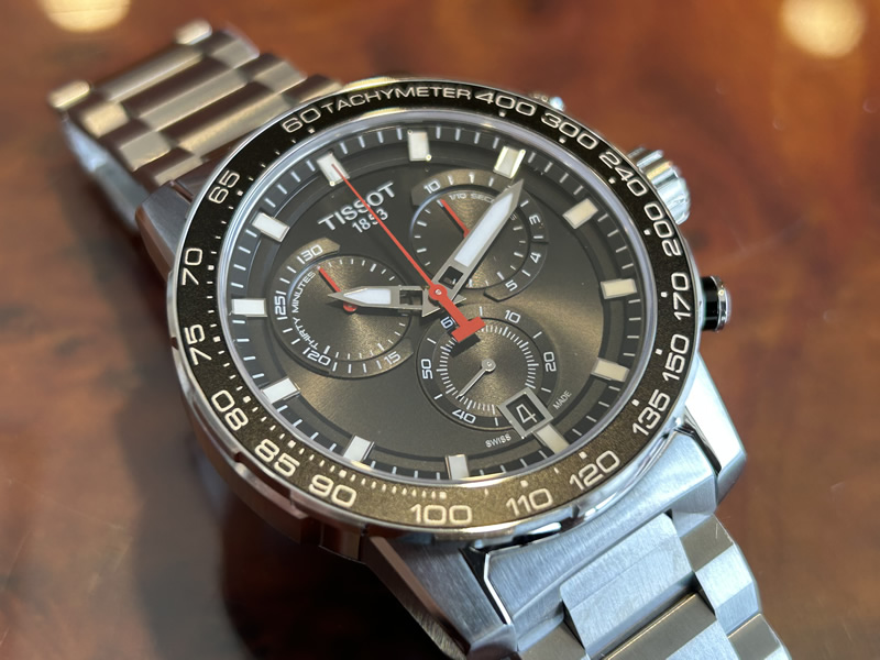 TISSOT ティソ 腕時計 スーパースポーツ クロノクォーツ ブラック文字 