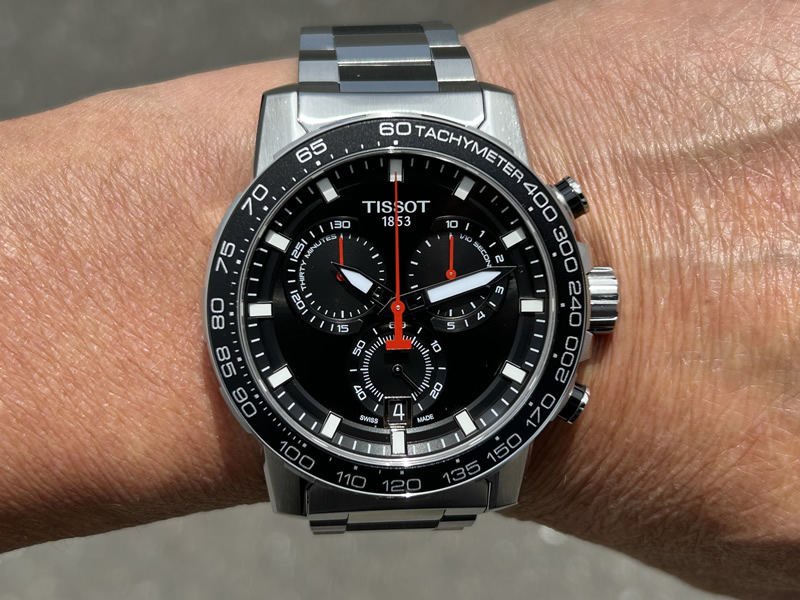 TISSOT ティソ 腕時計 スーパースポーツ クロノクォーツ ブラック文字 