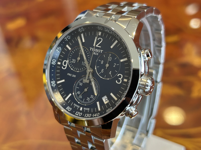 TISSOT 腕時計 ティソ 時計 PRC 200 クロノグラフ ブルー文字盤