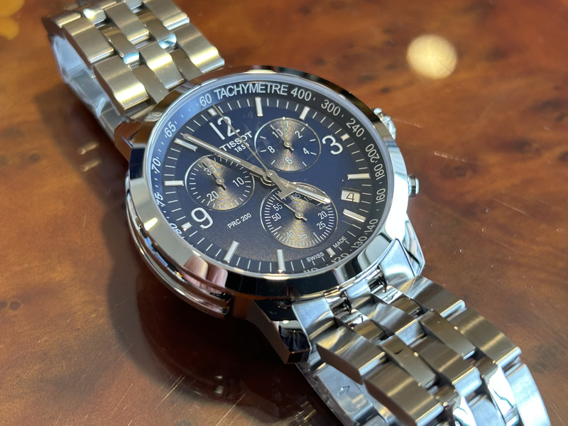 TISSOT 腕時計 ティソ 時計 PRC 200 クロノグラフ ブルー文字盤