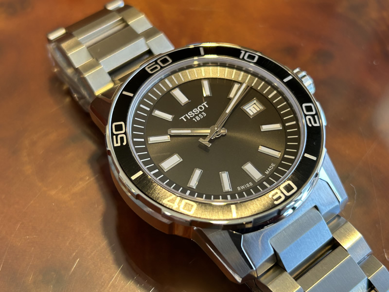 TISSOT スーパースポーツ クォーツ ブラック文字盤 ブレスレット T1256101105100 正規輸入品の画像