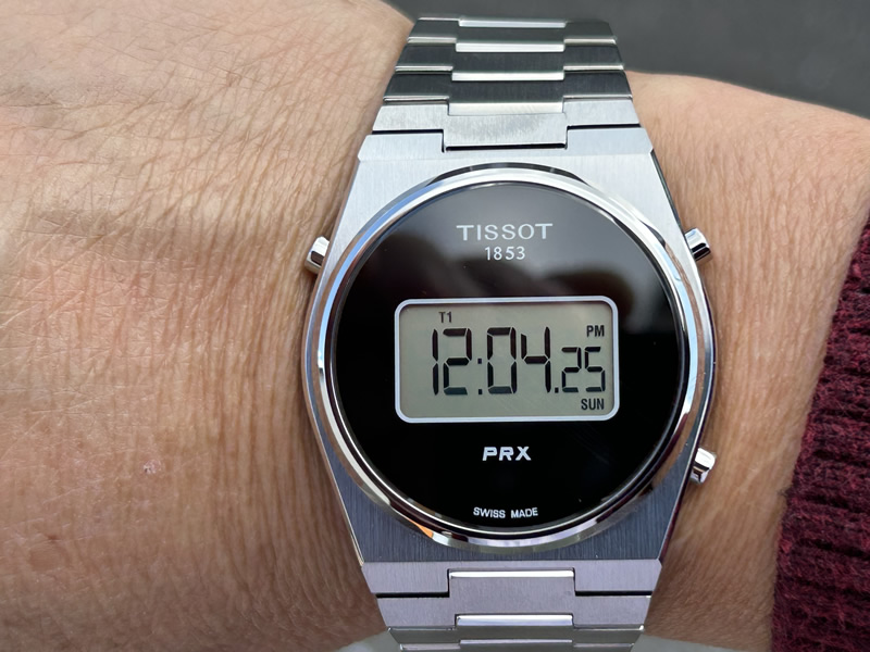 TISSOT ティソ 腕時計 PRX ピーアールエックス DIGITAL ブラック文字盤 