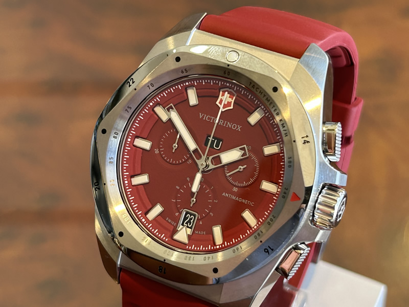 Victorinox I.N.O.X. Professional Diver Red Dial Rubber Mens