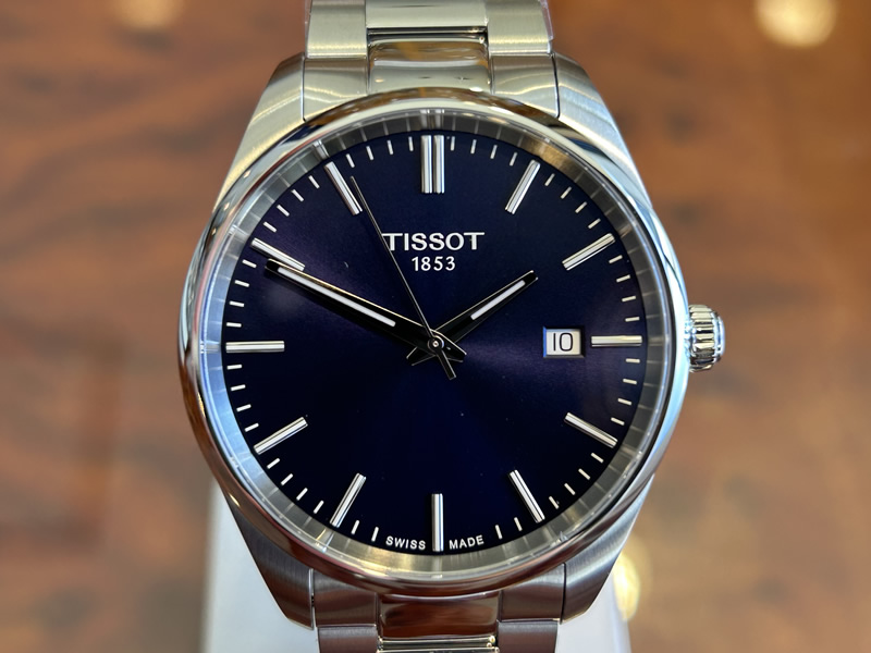 ティソ 腕時計 TISSOT クォーツ 腕時計 PR100 40mm ブルー文字盤 ステンレススチール T150.410.11.041.00
