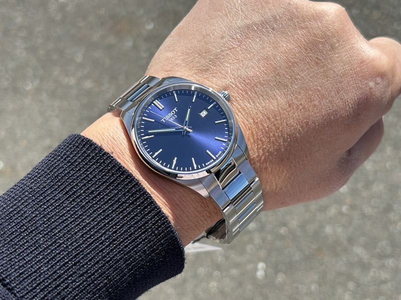 TISSOT ティソ クォーツ 腕時計 PR100 40mm ブルー文字盤 ステンレス 