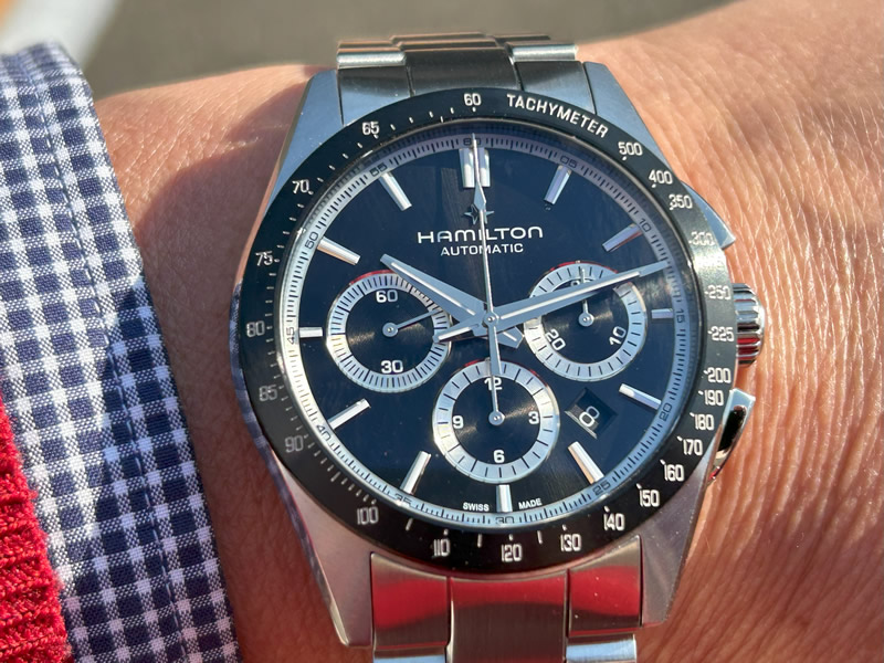 ハミルトン 腕時計 HAMILTON ジャズマスター パフォーマー クロノグラフ 自動巻き 42mm メタルブレス H36606130 送料無料｜yuubido-oyabu｜20