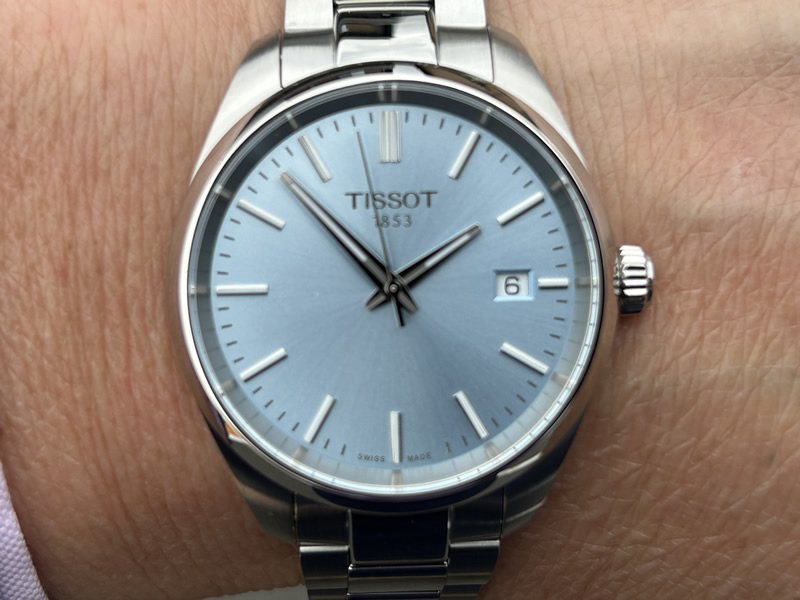 ティソ 腕時計 TISSOT PR100 34mm  アイスブルー文字盤 ステンレススチール T150.210.11.351.00｜yuubido-oyabu｜17