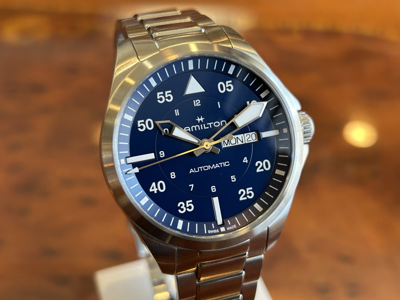 KHAKI AVIATION ハミルトン 腕時計 HAMILTON カーキ