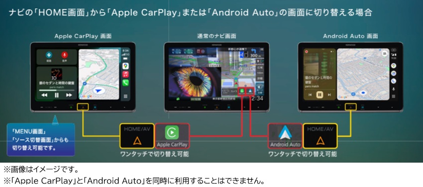 彩速ナビ MDV-M912F 9V型フローティングナビ ワイヤレス「Apple