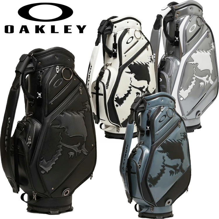Oakley - オークリーキャディーバック、ヘッドカバー OAKLEY オークリー ゴルフ キャディバッグ 9.5型 SKULL GOLF BAG