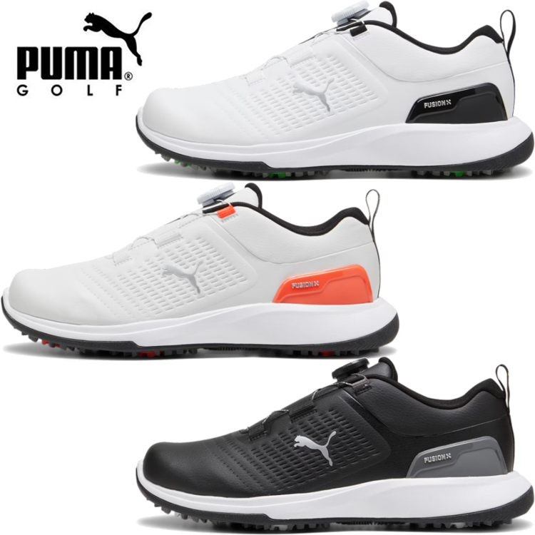 Puma ゴルフシューズ Disc ホワイト PUMA プーマ ゴルフ GOLF ゴルフシューズ グリップフュージョン