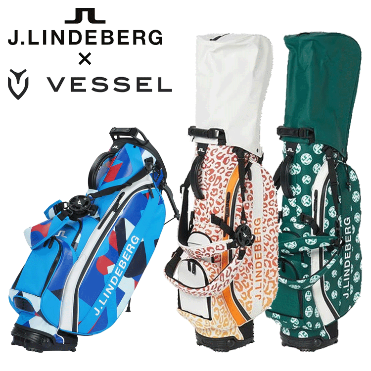 J.LINDEBERG × VESSEL ゴルフ スタンド式 キャディバッグ 9型 073