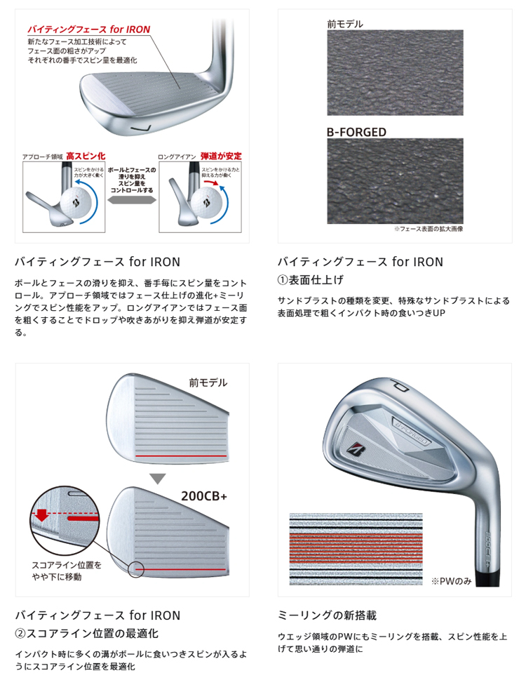 BRIDGESTONE GOLF ブリヂストン ゴルフ B-FORGED 200CB+ IRON アイアン