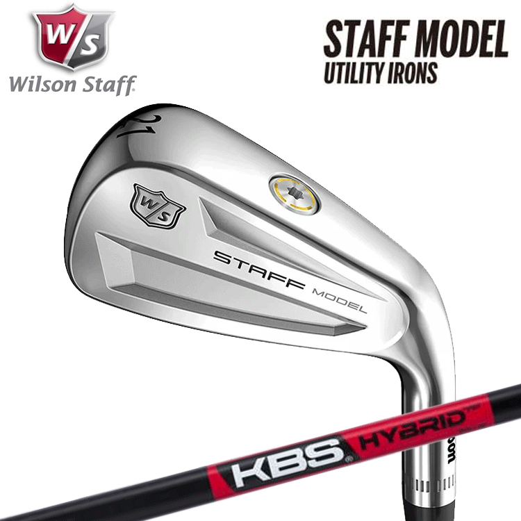 ウィルソン スタッフ STAFF MODEL UTILITY IRON アイアン型ユーティリティ KBS HYBRID カーボンシャフト  【WILSON】