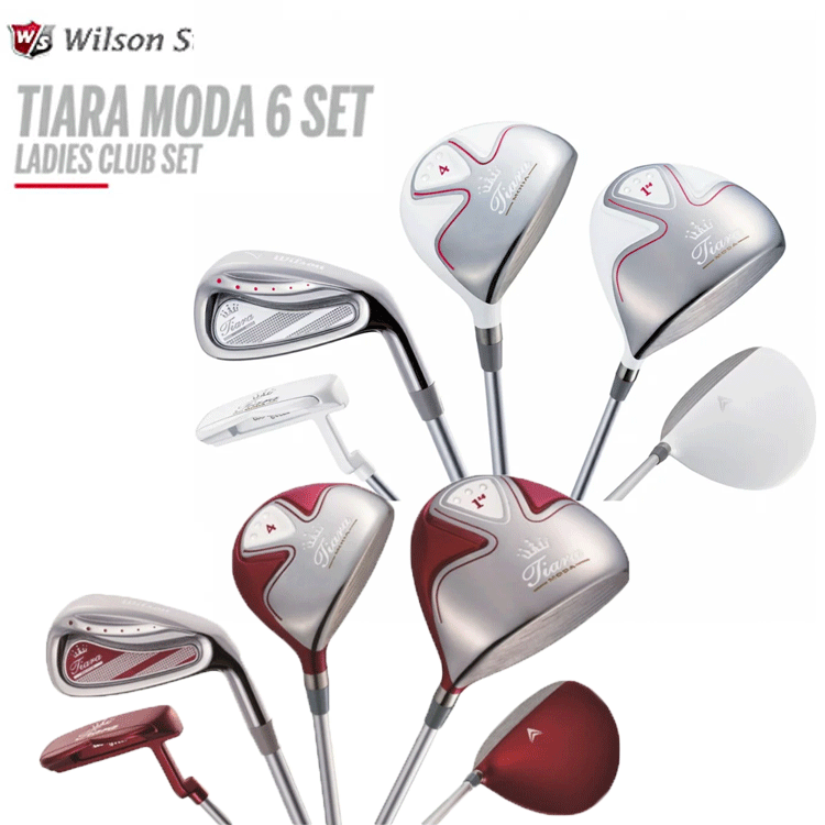 レディース ウィルソン WILSON STAFF Tiara MODA 6本セット 1W,4W,,#7