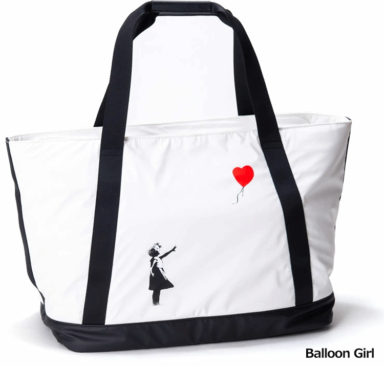 BRANDALISED トートバッグ BATB-01 Flower Bomber バンクシー トートバッグ BATB-01 【Banksy】【Balloon Girl】【Flower
