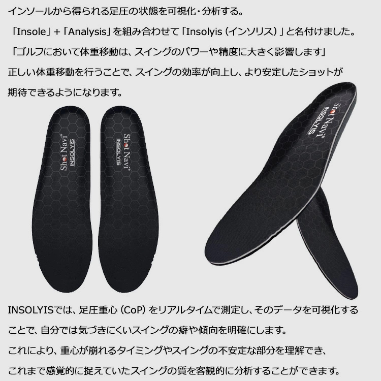 ShotNavi（ショットナビ） ゴルフ Shot Navi INSOLYIS 足圧分布計測