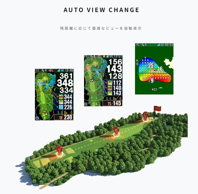 ShotNavi（ショットナビ） ゴルフ Granz neo ハンディ型 GPSナビ 計測