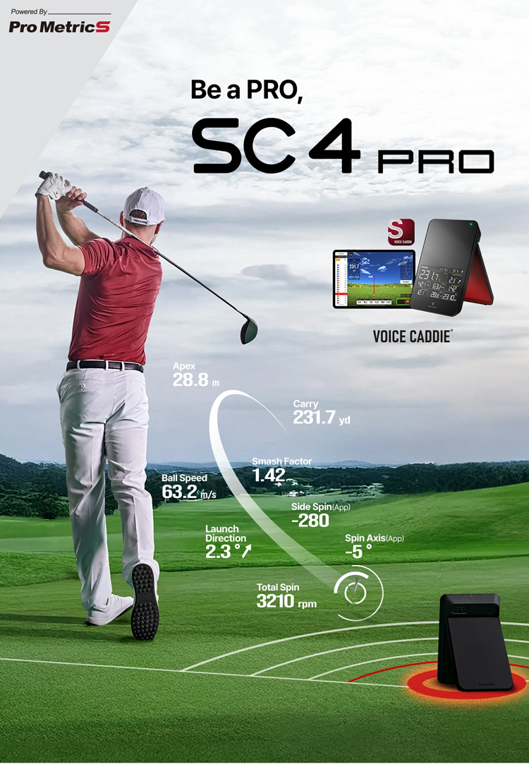 VOICE CADDIE（ボイスキャディ） SC4 PRO 弾道測定器 ゴルフ