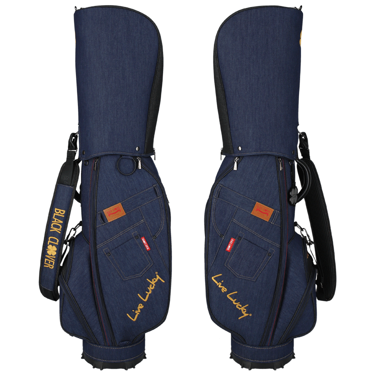 Black Clover（ブラッククローバー） ゴルフ デニム キャディバッグ