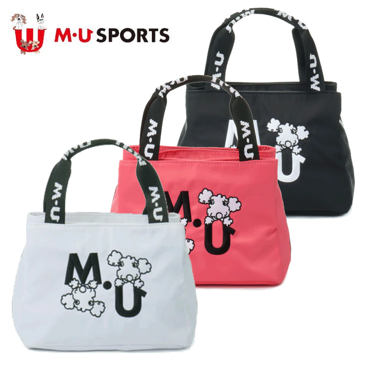 MU SPORTS MU スポーツ SHUSHU+MUロゴのワンポイントポーチ 