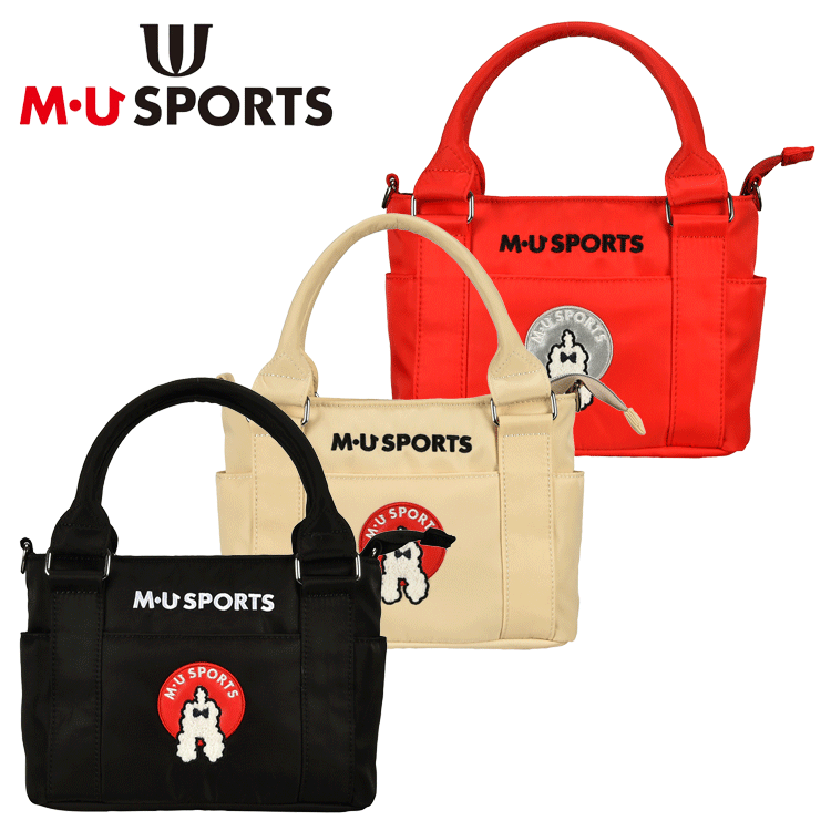 MU SPORTS　MU スポーツ 相良刺繍トンネルモチーフ ポーチ 703J6002 【ゴルフバッグ 】【M・U  SPORTS】【MUスポーツ】【エムユー】