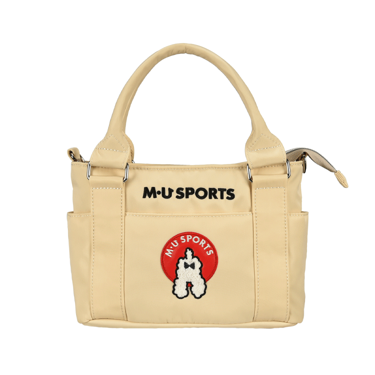 M・U SPORTS スポーツバッグ アイボリー 犬の顔刺繍 ブランドバッグ通販サイト M・U SPORTS スポーツバッグ