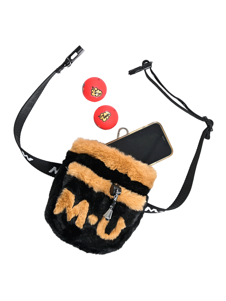 M・U SPORTS MU SPORTS MU スポーツ モコモコファー ウエストポーチ