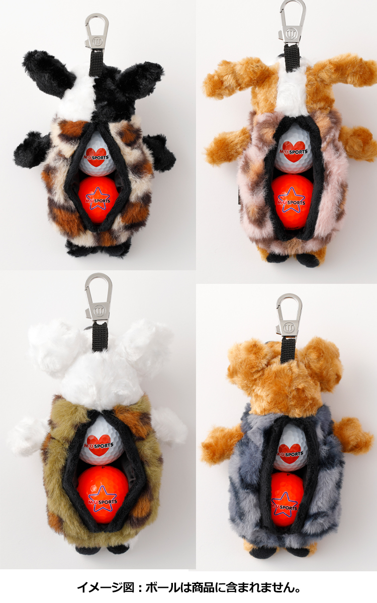 M・U SPORTS MU SPORTS MU スポーツ ヒョウ柄 ボールポーチ 703Q6904