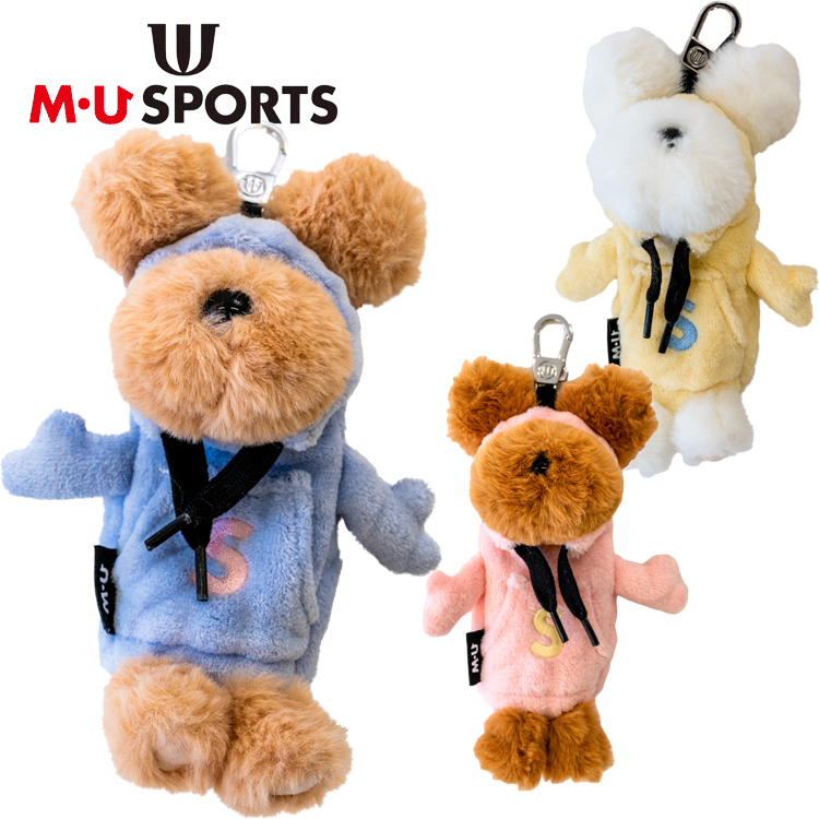 M.U.SPORTS ミエコウエサコ　ドライバー　ゴルフバッグセット M・U SPORTS MU SPORTS MU スポーツ 兎毛ボア素材 ボールポーチ