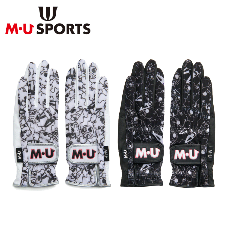 M•U SPORTS 冬用グローブ 両手 M・U SPORTS MU SPORTS MUスポーツ レディース キャラクター顔
