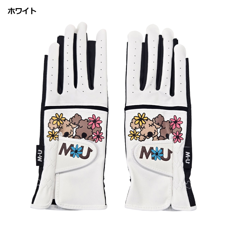 M・Uスポーツ - 【新品・未使用】M•U SPORTS 2018年 冬用グローブ 両手 M・U SPORTS MU SPORTS MUスポーツ レディース ゴルフ 指先なし